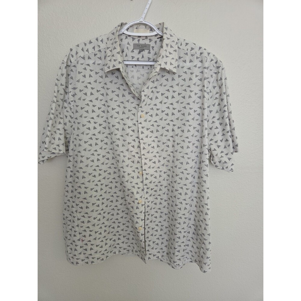Ted Baker Paper Plane Shirt Size 6 (XXL)